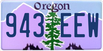OR license plate 943EEW