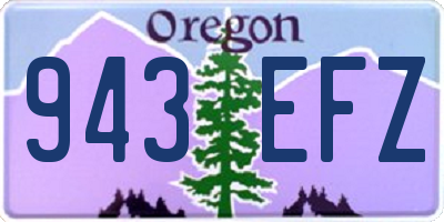 OR license plate 943EFZ