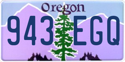 OR license plate 943EGQ