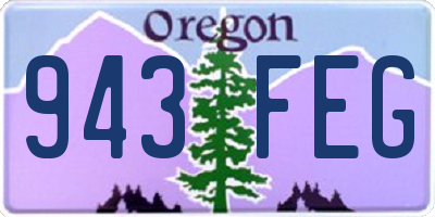 OR license plate 943FEG