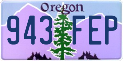 OR license plate 943FEP