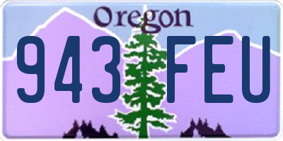 OR license plate 943FEU