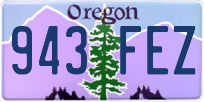 OR license plate 943FEZ