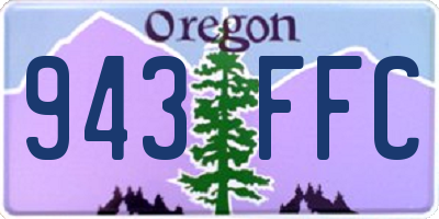 OR license plate 943FFC