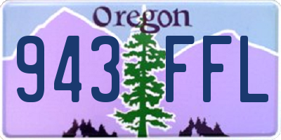 OR license plate 943FFL