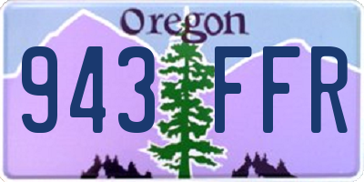 OR license plate 943FFR