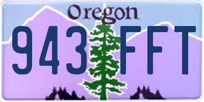 OR license plate 943FFT