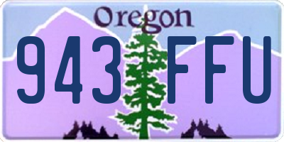 OR license plate 943FFU