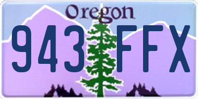 OR license plate 943FFX