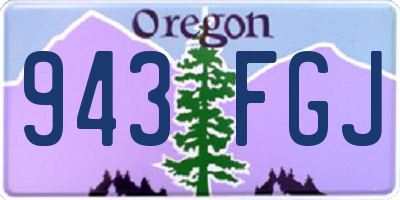 OR license plate 943FGJ