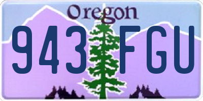 OR license plate 943FGU