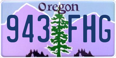OR license plate 943FHG