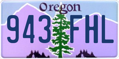 OR license plate 943FHL