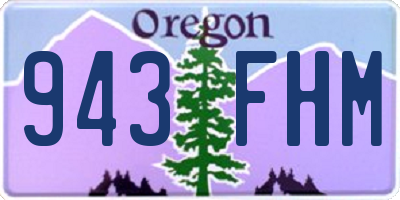 OR license plate 943FHM