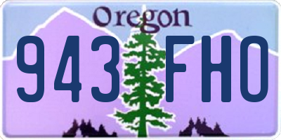 OR license plate 943FHO