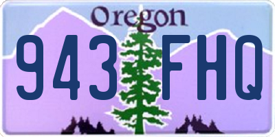 OR license plate 943FHQ