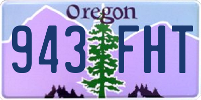OR license plate 943FHT