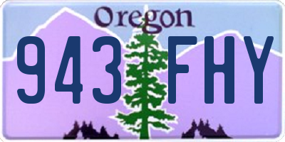 OR license plate 943FHY