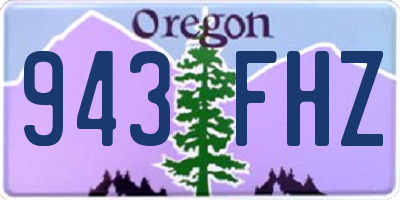 OR license plate 943FHZ
