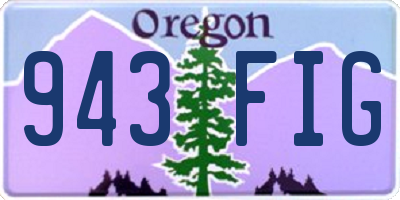 OR license plate 943FIG