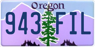 OR license plate 943FIL