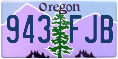 OR license plate 943FJB