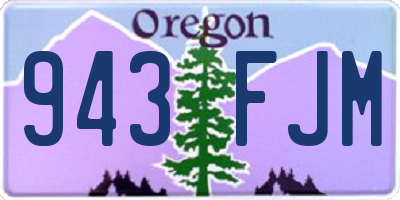 OR license plate 943FJM