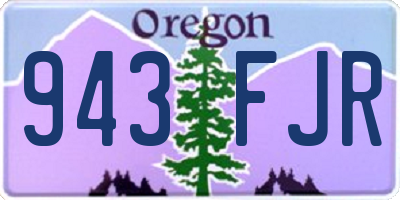 OR license plate 943FJR