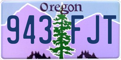 OR license plate 943FJT