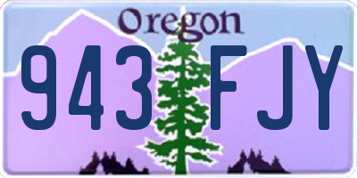 OR license plate 943FJY