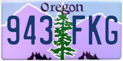 OR license plate 943FKG