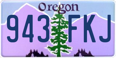 OR license plate 943FKJ