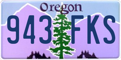 OR license plate 943FKS