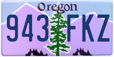 OR license plate 943FKZ