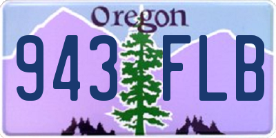 OR license plate 943FLB