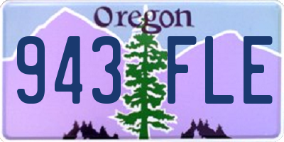 OR license plate 943FLE