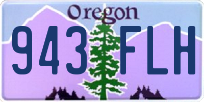 OR license plate 943FLH