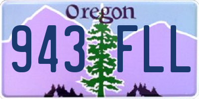 OR license plate 943FLL