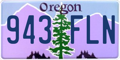 OR license plate 943FLN