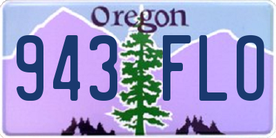 OR license plate 943FLO