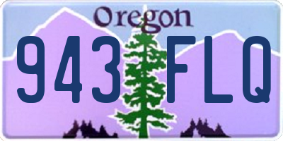 OR license plate 943FLQ