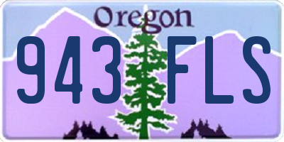OR license plate 943FLS