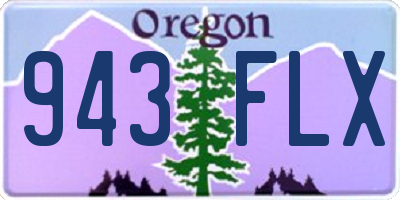 OR license plate 943FLX