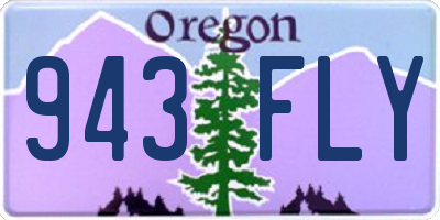 OR license plate 943FLY