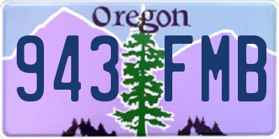 OR license plate 943FMB