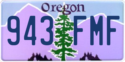 OR license plate 943FMF