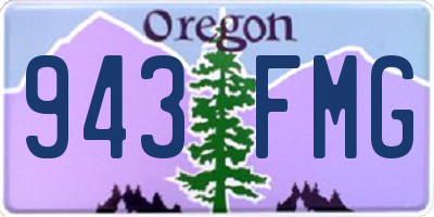 OR license plate 943FMG