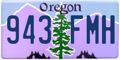 OR license plate 943FMH