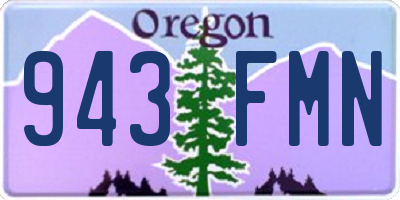 OR license plate 943FMN