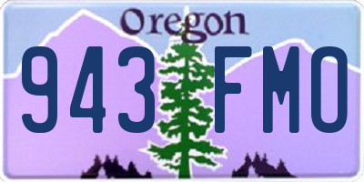 OR license plate 943FMO